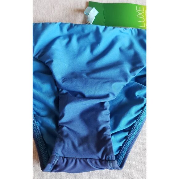 LUXE BY LISA VOGEL BLUE GRADIENT SWM BOTTOM NWT - Picture 3 of 7